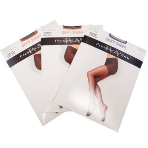 Preston & York Womens Bundle of 3 Silky Sheer Tights Size M NWT